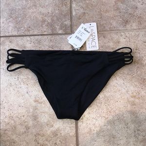 L Space black bathing suit bottoms, size L